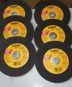lot 241 image: DeWalt Abrasive Saw Blades (6)