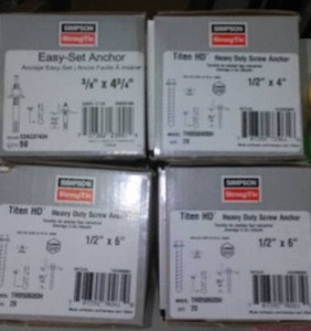 lot 245 image: Anchor Screws Variety.