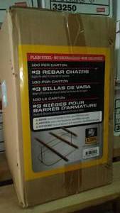 lot 272 image: No.3 Rebar Chairs (100)