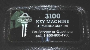 lot 279 image: Key Machine & Blanks