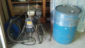 lot 331 image: Water Proofing Sprayer Hose And Chemical.