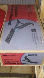 lot 379 image: Case Of 10 Adjustable Roofing Brackets.