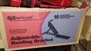 lot 380 image: Case Of 10 Adjustable Roofing Brackets.