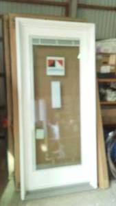 lot 747 image: Andersen Fixed Window Patio Door Replacement With Window and Blind
