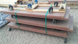 lot 584 image: 8 Roller Carts.