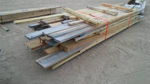 lot 603 image: 4 x 4 Green Treated Posts 2 x 6, 2 x 4 and More.