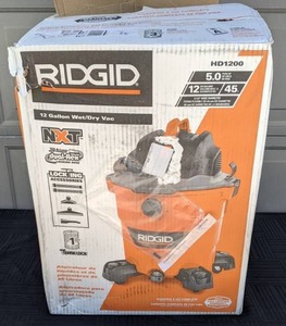 lot 23 image: RIDGID 12 Gal. 5.0 Peak Horsepower NXT WetDry Shop Vacuum