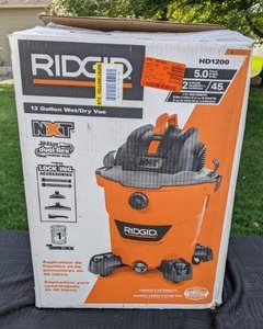 lot 29 image: RIDGID 12 Gal. 5.0 Peak Horsepower NXT WetDry Shop Vacuum