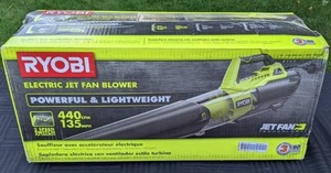 lot 22 image: Ryobi 135 MPH 440 CFM 8 Amp Corded Electric Jet Fan Blower