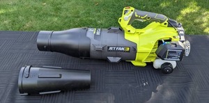 lot 51 image: RYOBI 160 MPH 520 CFM 25cc Gas Jet Fan Blower