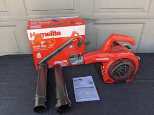 lot 58 image: Homelite 150 MPH 400 CFM 2-Cycle Handheld Gas Leaf Blower