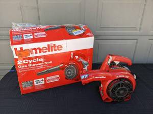 lot 64 image: Homelite 2 Cycle 150MPH 400 CFM Gas BlowerVacumm