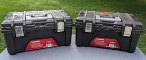 lot 117 image: Pair of Husky Portable Tool Boxes
