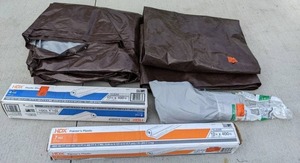 lot 201 image: Tarps, Painters Plastic and Plastic Sheeting