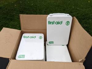 lot 171 image: A Collection of Empty Plastic First Aid Boxes