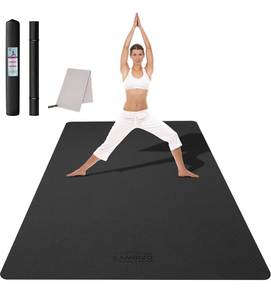 lot 29 image: CAMBIVO  Large Yoga Mat (6x 4), Extra Wide Workout Mat