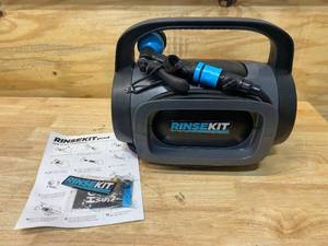 lot 46 image: RINSEKIT 1.5 Gal. Portable Pressurized Outdoor HotCold Shower in Grey