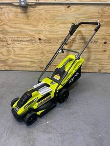 lot 100 image: RYOBI 13 in. 11 Amp Corded Electric Walk Behind Push Mower