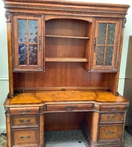 Villa Florence Computer Credenza and Credenza Hutch