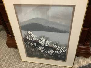 Textured Mountian and Meadows Painting