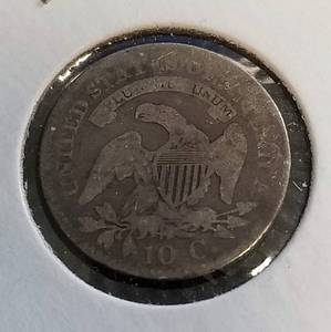 1823 US BUST DIME VG