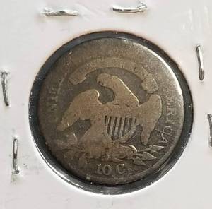 1833 US BUST DIME VG