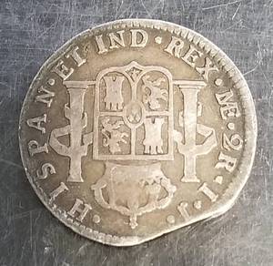 1798 SPANISH COLONY SILVER 2 REALE