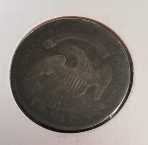 1818 US BUST QUARTER VG