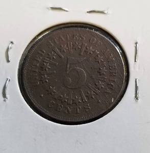 1866 US SHIELD NICKEL F