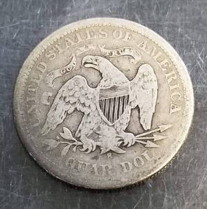 1876-S US SEATED LIBERTY QUARTER