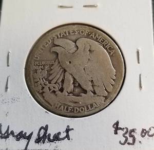 1917-D OBV MINT MARK WALKING LIBERTY HALF