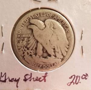 1917-D REV MINT MARK WALKING LIBERTY HALF DOLLAR