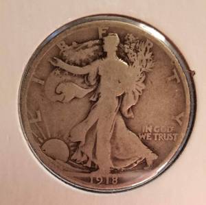 1918 WALKING LIBERTY HALF DOLLAR