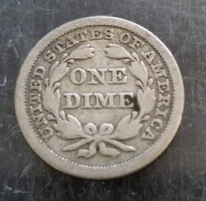 1847 US SEATED LIBERTY DIME