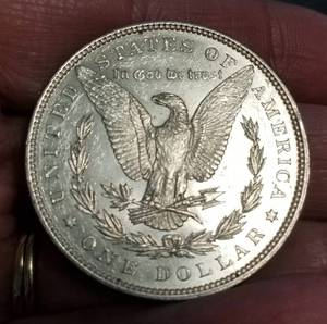 1896 US MORGAN SILVER DOLLAR