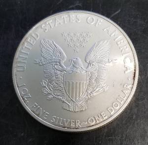 2009 AMERICAN SILVER EAGLE ODD EDGE TONING