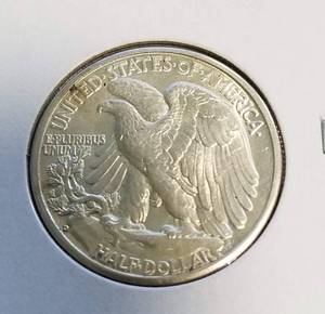 1943-D WALKING LIBERTY HALF DOLLAR AU