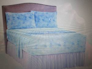 Bed Tite Watercolor Sheet Set - Que...