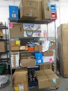 Shelving Unit Full of Unclaimed Ite...