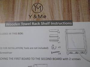 Wooden Towel Rack Shelf...