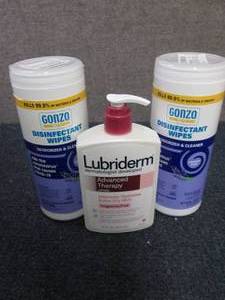 Lubriderm Lotion, 2 Canisters Disin...