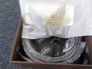 Mens Black Falari Leather Belt 28-3...