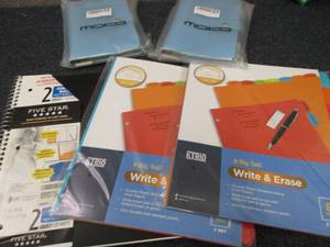 2 Small Folios, File Dividers, Note...