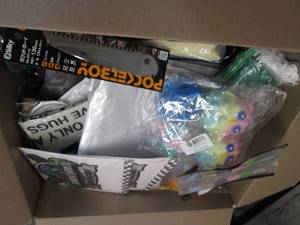 Box of Assorted Small Overstock Ite...