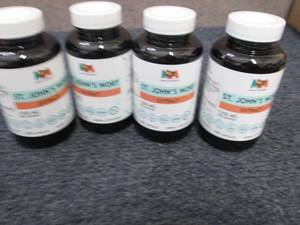 4- 100 ct Bottles St Johns Wort 12...