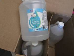 4 Gallon Bottles Antiseptic Hand Ru...