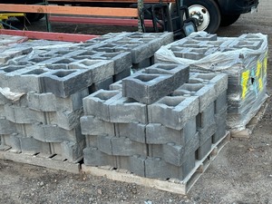 (4) Pallets Of Landscape Retaining Wall Block
