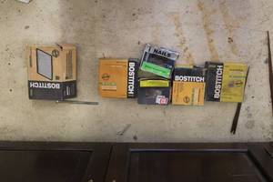 lot 1015 image: (6 boxes) Staples, (1 box) Nails