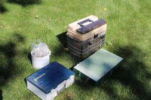 lot 1045 image: Lot of (3) Tackle Boxes with Tackle