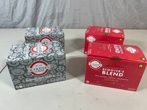 4 Boxes of Scooters Coffee